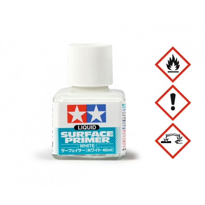 Tamiya Liquid Surface Primer White 40ml