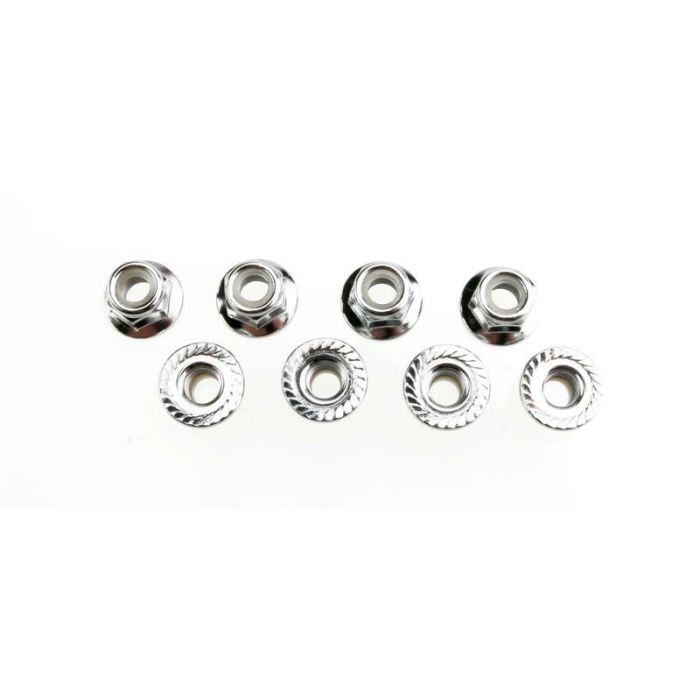 Stopmoer met flens zilver 5mm (8)