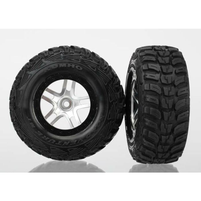 Kumho S1 banden op 2.2/3.0 velgen mat chroom/zwart (2)