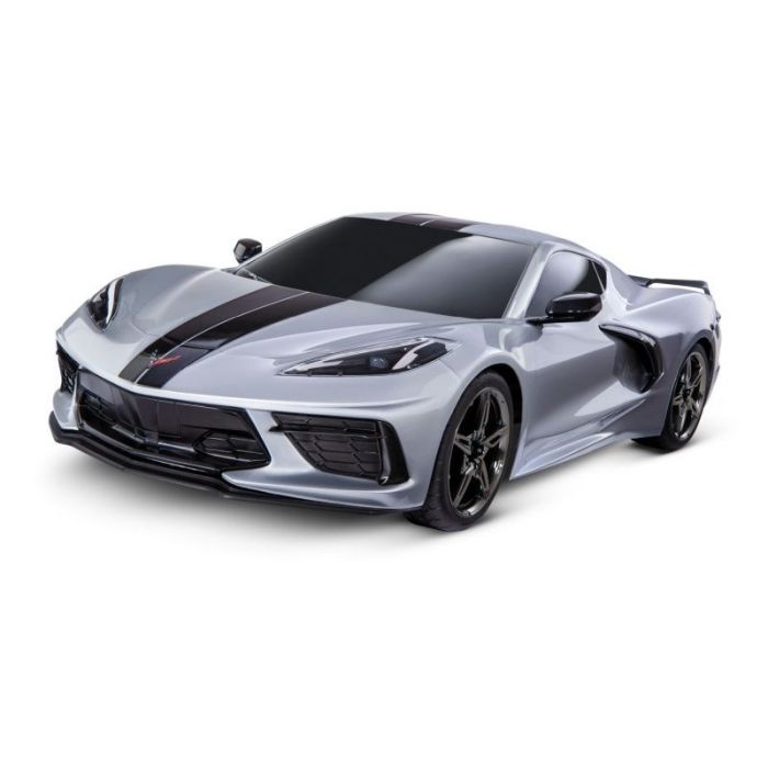 SLVR TRAXXAS 4Tec 3.0 Corvette C8 zilver 1/9 sportwagen RTR