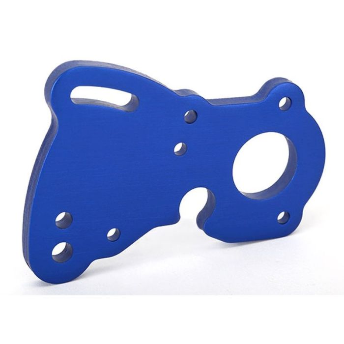 Motorplaat aluminium blauw