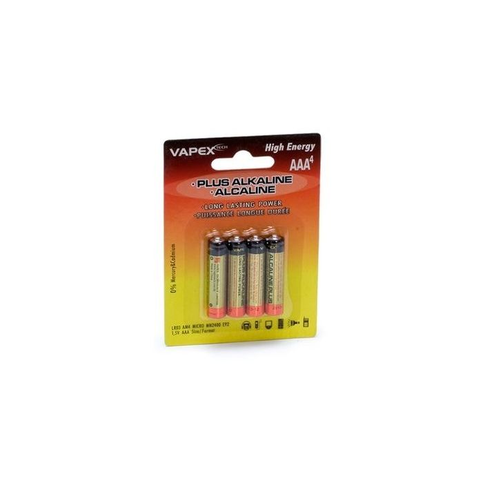 Plus Alkaline batteries AAA 4