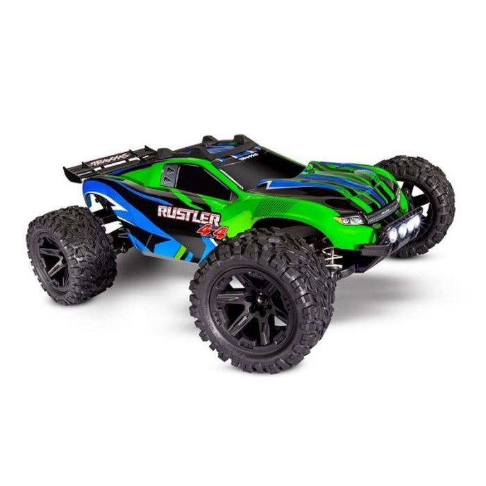 TRAXXAS Rustler 4x4 groen  RTR met Akku +LED-Licht