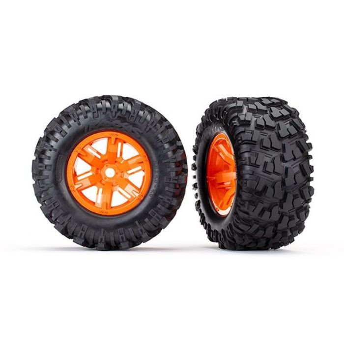 Reifen auf Felge X-Maxx orange, Maxx AT Reifen (2)