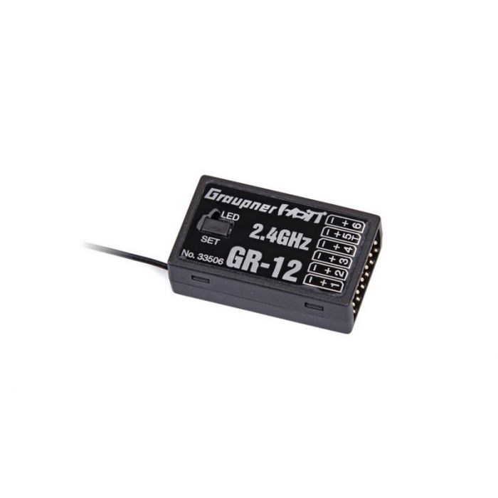 Graupner GR-12 6 Channel 2.4 GHz HoTT Receiver