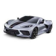 TRAXXAS 4Tec 3.0 Corvette C8 silver RTR zonder Accu/Lader