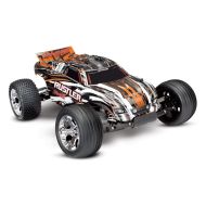 TRAXXAS Rustler orange RTR +12V-Lader+Accu