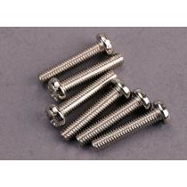 TRX2563, Screws, 3x15mm roundhead machine (6)