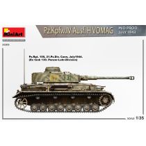 MiniArt: Pz.Kpfw.IV Ausf. H Vomag. Mid Prod. (July 1943) Interior Kit in 1:35