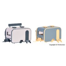 H0 Sales trailer, 2 pieces