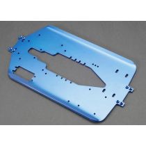 Chassis 6061-T6 aluminium 4mm blauw (lange wielbasis)