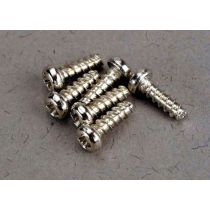 TRX2674, Screws, 2x6mm roundhead self-tapping (6)