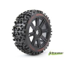 B-PIONEER SOFT SPEICHEN-FELGE SCHWARZ VERBRENNER 1:8 OFFROAD LOUISE