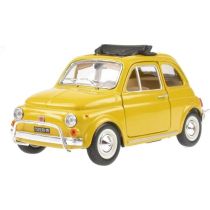 BBURAGO FIAT 500L 1968 1:24 GEEL