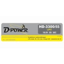 D-Power HD-3300 5S Lipo (18,5V) 30C - XT-60 Stecker