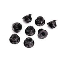 5mm Stop-Mutter mit Flansch (Stahl, schwarz verzahnt) (8)