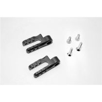 ALUMINIUM STEERING SERVO HOLDER - 1PR SET black