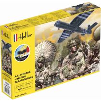 Heller 1/72 STARTER KIT A.S. 51 HORSA + BRITISH PARATROOPERS