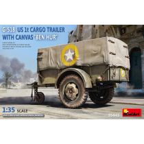 MiniArt 1/35 G-518 US 1T CARGO TRAILER W/ CANVAS BEN HUR 