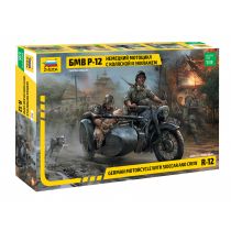 GERMAN WWII SIDECAR R12 WITH CREW 1:35