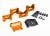 Centrale differentieelhouder 6061-T6 aluminium oranje