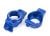 caster blocks front aluminum blue