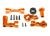 Servosaver doorbuiging aluminium oranje