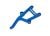 Chassis support 6061-T6 aluminum blue