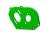 Magnum 272R motorplaat 6061-T6 aluminium groen 4mm