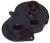 ALLOY MAIN GEAR COVER - 1PC SET black GPM TRX 1/10 RUSTLER VXL BANDIT