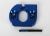 Motoradapter aluminium blauw