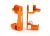 C-Hubs 6061-T6 aluminium oranje voor l&r