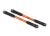 Camber trekstang 7075-T6 aluminium oranje 144mm achter (2)