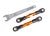 Camber trekstang 7075-T6 aluminium oranje 56mm achter l/r