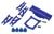 TRX67-UPG-SET-B, TRX Rustler 4x4 Upgrade Set blauw