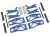 Querlenker-Set WideMaxx blau Querlenker, Spurstangen +Feder