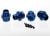 Stuurwiel 6061-T6 aluminium blauw 17mm (4)