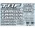 TRF Sticker-Set schwarz/weiss