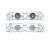 1:14 Trailer Wheels 30mm Hex(2)Flat Chro