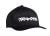 Traxxas pet zwart/logo wit, ronde klep L/XL