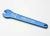 Steeksleutel aluminium blauw 5mm