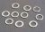 TRX2757, SLUITringen 5x8 PLAT METAAL (10)