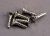 TRX3176, Screws, 3x10mm countersunk self-tapping (6)
