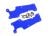 Draagarmkap blauw voorzijde l/r met schroeven