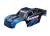 Body Stampede 4x4 blue with sticker, checkered bracket