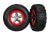 SCT banden op 2.2/3.0 velg chroom/rood (2)