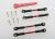 L/R draadstangenset aluminium rood v69 & h82mm