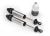 GTR shock aluminium zilver 134mm voorzijde met schroefdraad (2)