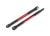 Zware stoterstang 7075-T6 aluminium rood met kogelhulzen (2)