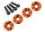 Ring voor wielmoeren aluminium oranje (4)